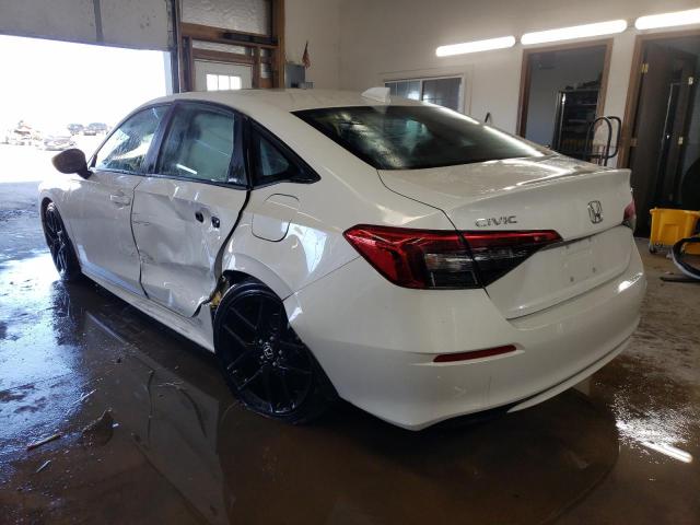 2HGFE2F53NH531823 - 2022 HONDA CIVIC SPOR WHITE photo 3