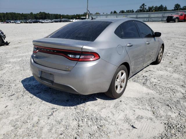 1C3CDFBA2GD717128 - 2016 DODGE DART SXT SILVER photo 4