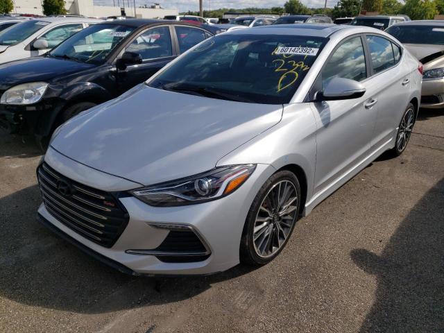 KMHD04LB5JU477129 - 2018 HYUNDAI ELANTRA SP SILVER photo 2