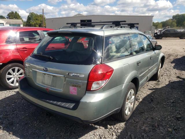 4S4BP60C097319691 - 2009 SUBARU OUTBACK GRAY photo 4