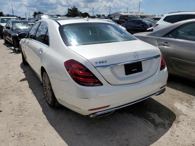 W1KUG8DB2LA556063 - 2020 MERCEDES-BENZ S 560 WHITE photo 3