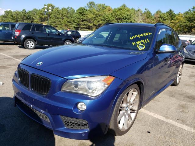 WBAVL1C55DVR84911 - 2013 BMW X1 XDRIVE2 BLUE photo 2