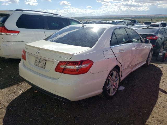 WDDHF7CB2AA056367 - 2010 MERCEDES-BENZ E 550 WHITE photo 4