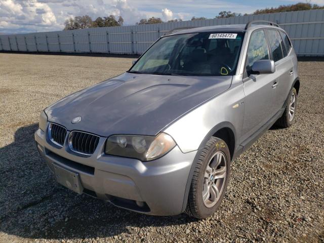 WBXPA934X6WG74425 - 2006 BMW X3 3.0I SILVER photo 2