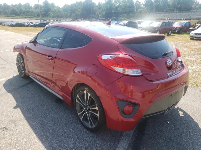 KMHTC6AE1GU271570 - 2016 HYUNDAI VELOSTER T RED photo 3