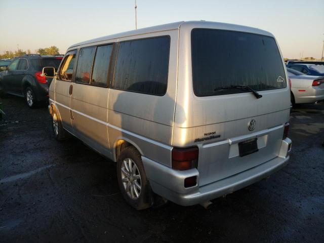 WV2KB47051H141215 - 2001 VOLKSWAGEN EUROVAN GL SILVER photo 3