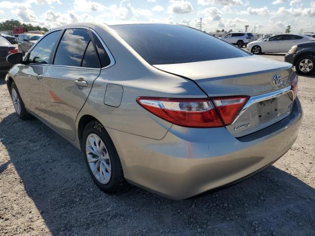 4T4BF1FK4GR563725 - 2016 TOYOTA CAMRY LE GOLD photo 3