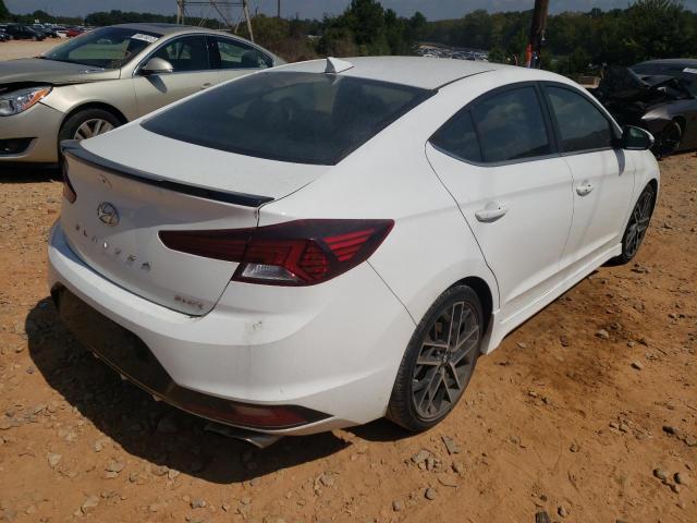 KMHD04LB1KU860034 - 2019 HYUNDAI ELANTRA SP WHITE photo 4