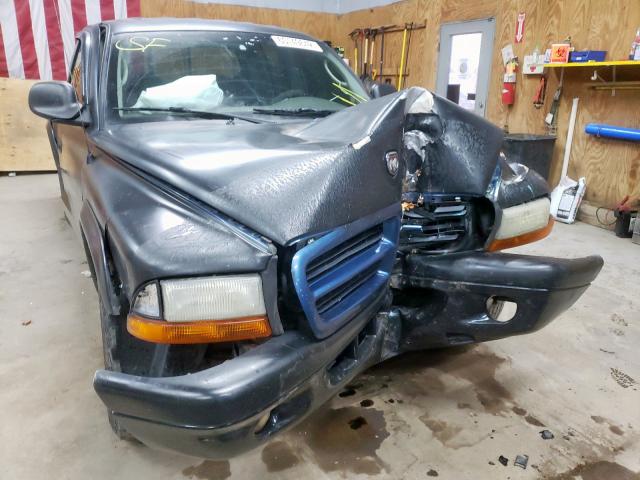 1B7HG38N62S687718 - 2002 DODGE DAKOTA QUA BLUE photo 9