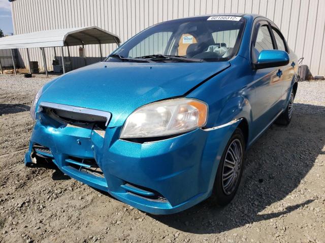 KL1TD56698B063731 - 2008 CHEVROLET AVEO BASE TURQUOISE photo 2