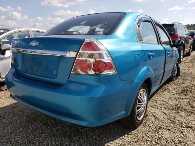 KL1TD56698B063731 - 2008 CHEVROLET AVEO BASE TURQUOISE photo 4