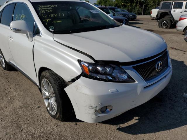 JTJBC1BAXB2418811 - 2011 LEXUS RX 450 WHITE photo 9