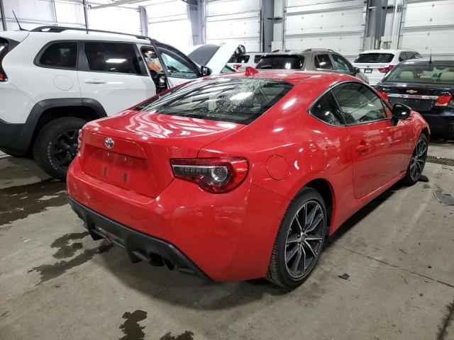 JF1ZNAA11H8711070 - 2017 TOYOTA 86 BASE RED photo 4