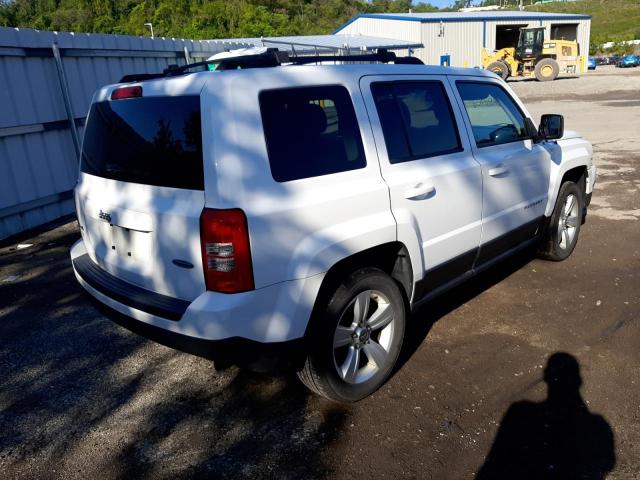 1C4NJRFB7ED886348 - 2014 JEEP PATRIOT LA WHITE photo 4