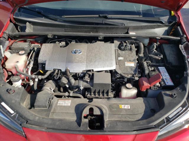 JTDL9RFU5L3014674 - 2020 TOYOTA PRIUS LE RED photo 7