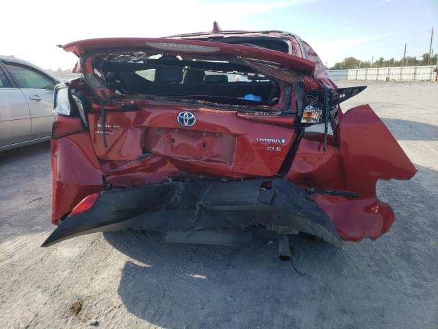 JTDL9RFU5L3014674 - 2020 TOYOTA PRIUS LE RED photo 9