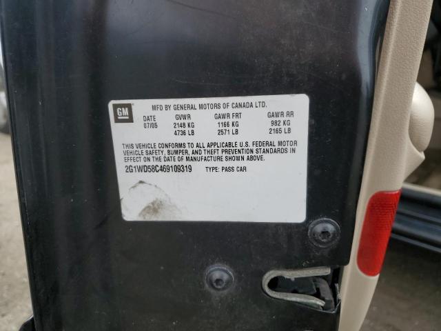 2G1WD58C469109319 - 2006 CHEVROLET IMPALA SUP 黑色 照片 10