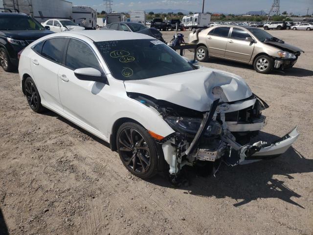 2HGFC2F86MH543978 - 2021 HONDA CIVIC SPOR WHITE photo 1