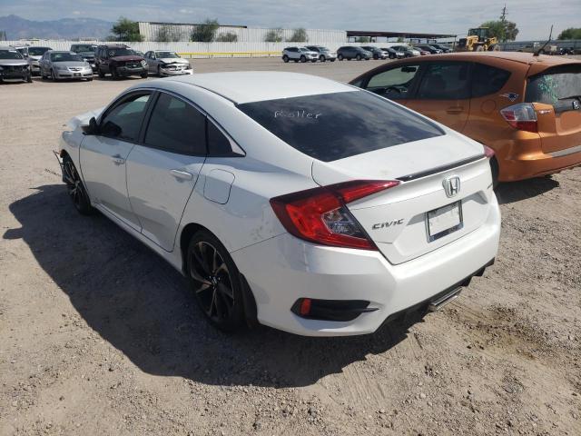 2HGFC2F86MH543978 - 2021 HONDA CIVIC SPOR WHITE photo 3