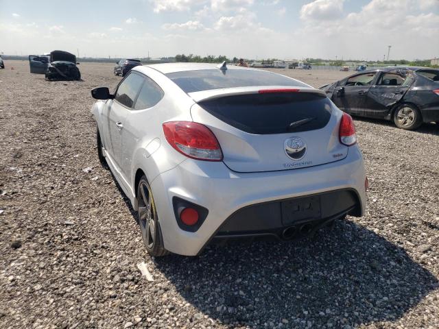 KMHTC6AE8EU198176 - 2014 HYUNDAI VELOSTER GRAY photo 3