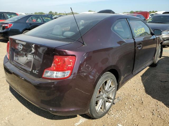 JTKJF5C78D3063983 - 2013 TOYOTA SCION TC 勃艮第红 照片 4