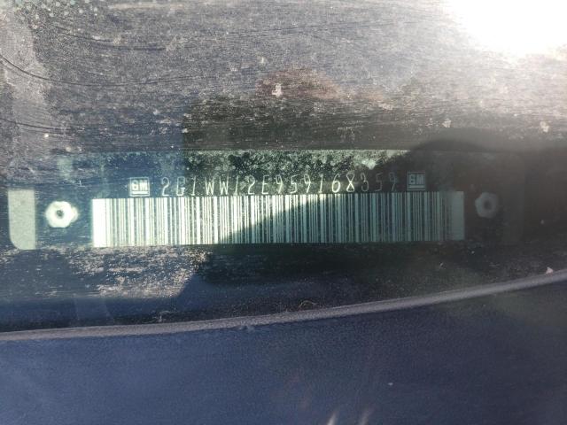 2G1WW12E959168359 - 2005 CHEVROLET MONTE CARL ვერცხლისფერი ფოტო 10