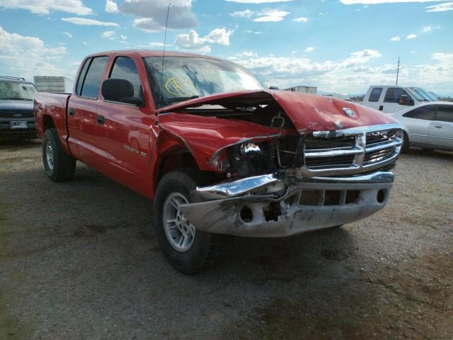 1B7GG2AN9YS751596 - 2000 DODGE DAKOTA QUA RED photo 1