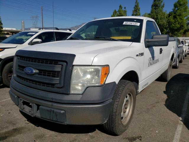 1FTNF1CFXEKF26688 - 2014 FORD F-150 WHITE photo 2