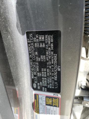 KNDJN2A25G7394842 - 2016 KIA SOUL GRAY photo 10