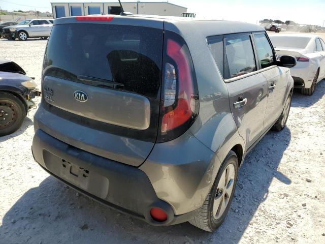 KNDJN2A25G7394842 - 2016 KIA SOUL GRAY photo 4