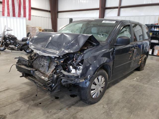 2A8HR44H98R828719 - 2008 CHRYSLER TOWN & COU BLUE photo 2