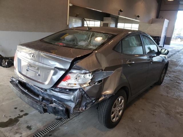 KMHCT4AE7DU476200 - 2013 HYUNDAI ACCENT SILVER photo 4