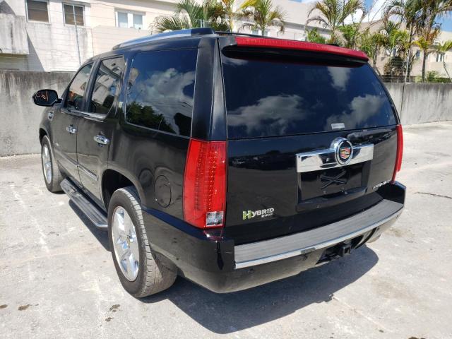 1GYFC43549R147179 - 2009 CADILLAC ESCALADE H BLACK photo 3