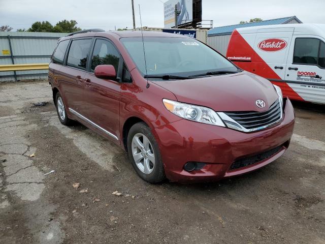 5TDKK3DC7DS319553 - 2013 TOYOTA SIENNA LE RED photo 1