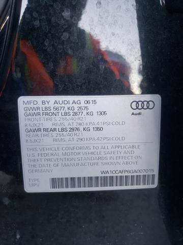 WA1CCAFP6GA007015 - 2016 AUDI SQ5 PREMIU BLACK photo 10