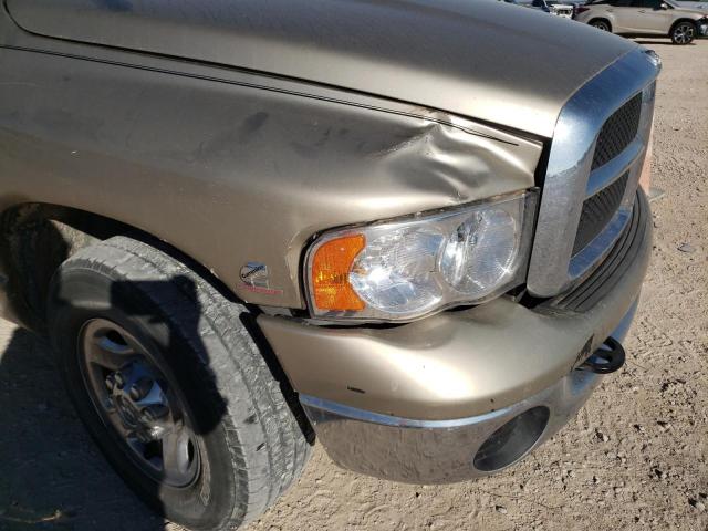 3D7KR28C25G773182 - 2005 DODGE RAM 2500 S TAN photo 9