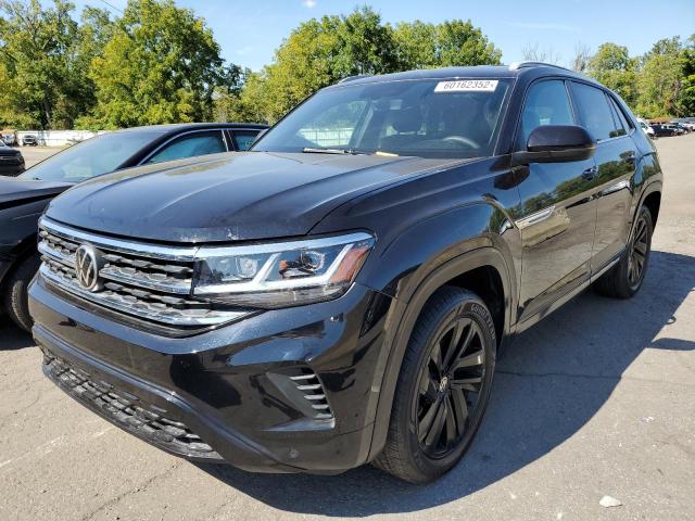 1V2WE2CA8NC202861 - 2022 VOLKSWAGEN ATLAS CROS Черный фото 2