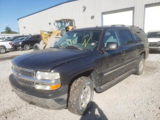 1GNFK16Z25J241342 - 2005 CHEVROLET SUBURBAN K BLACK photo 2