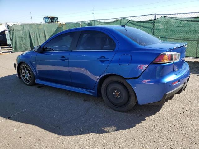 JA32W5FVXFU011885 - 2015 MITSUBISHI LANCER EVO BLUE photo 3