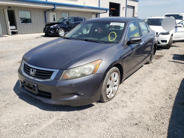 1HGCP36808A001129 - 2008 HONDA ACCORD GRAY photo 2