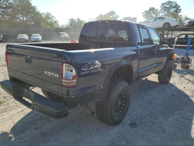 1D7HG48N03S355951 - 2003 DODGE DAKOTA QUA BLUE photo 4