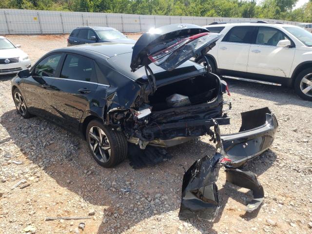 KMHLP4AG5NU252575 - 2022 HYUNDAI ELANTRA LI BLACK photo 3