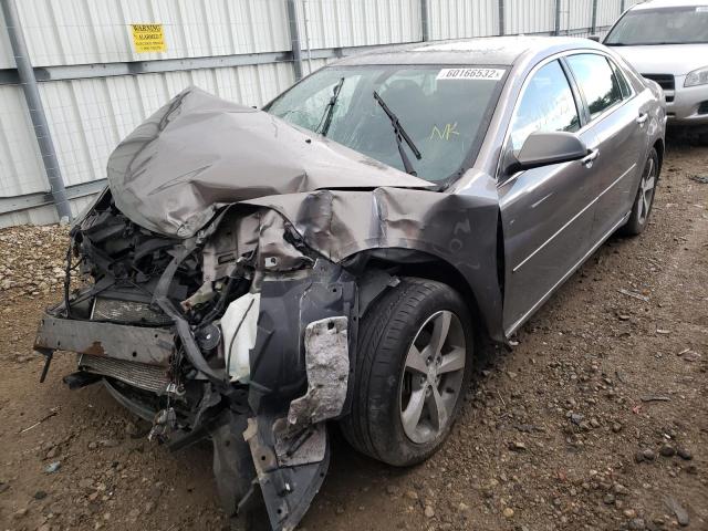 1G1ZC5E06CF321054 - 2012 CHEVROLET MALIBU 1LT ნაცრისფერი ფოტო 2