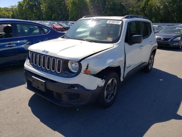 ZACCJAAB7HPF76867 - 2017 JEEP RENEGADE S WHITE photo 2