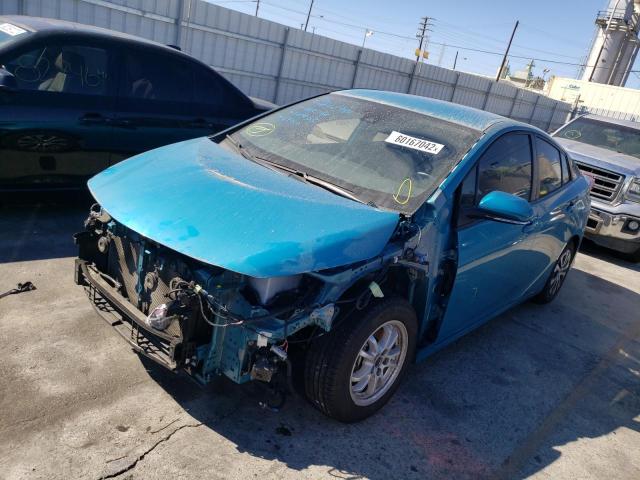 JTDKAMFP8M3194394 - 2021 TOYOTA PRIUS PRIM 蓝色 照片 2