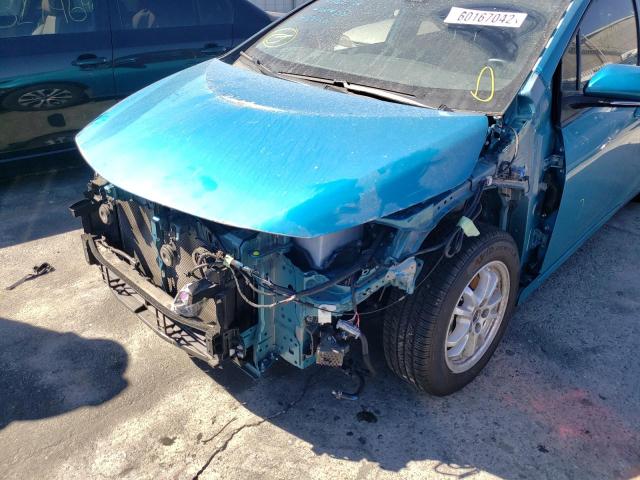 JTDKAMFP8M3194394 - 2021 TOYOTA PRIUS PRIM 蓝色 照片 9