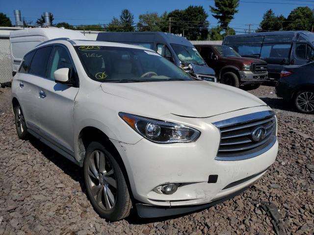 5N1AL0MMXDC353340 - 2013 INFINITI JX35 WHITE photo 1