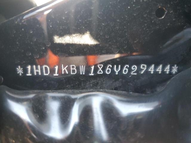 1HD1KBW186Y629444 - 2006 HARLEY-DAVIDSON FLHXI BLACK photo 10