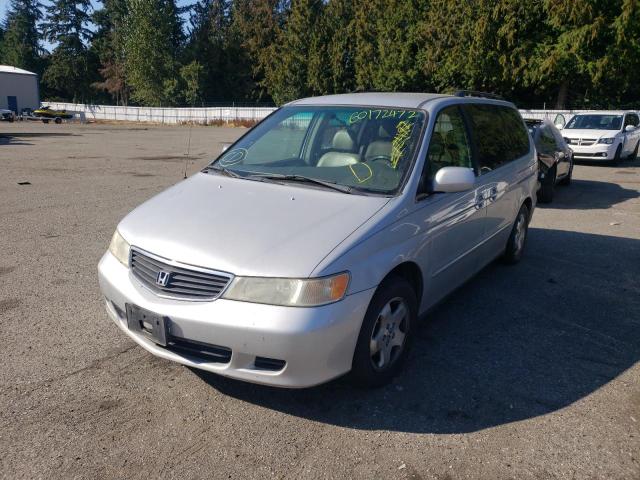 2HKRL18661H621695 - 2001 HONDA ODYSSEY EX SILVER photo 2