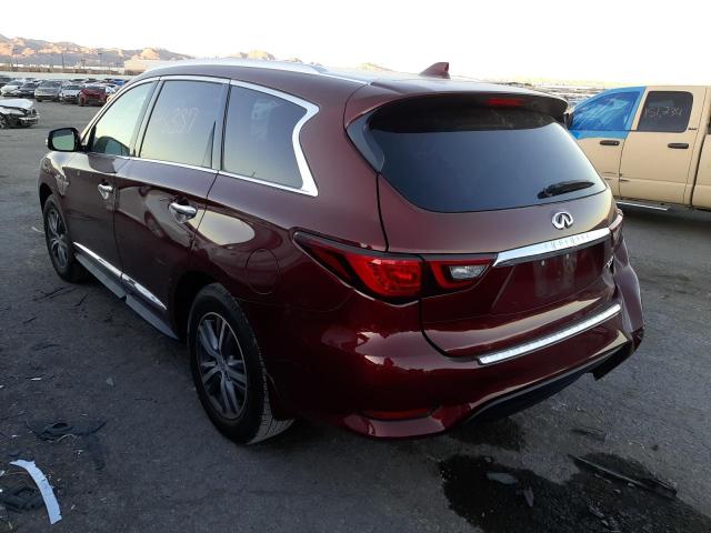 5N1DL0MN2LC540513 - 2020 INFINITI QX60 LUXE BURGUNDY photo 3